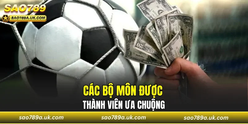Các bộ môn được thành viên ưa chuộng