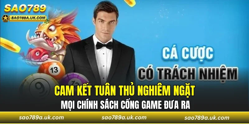 Cam kết tuân thủ nghiêm ngặt mọi chính sách cổng game đưa ra