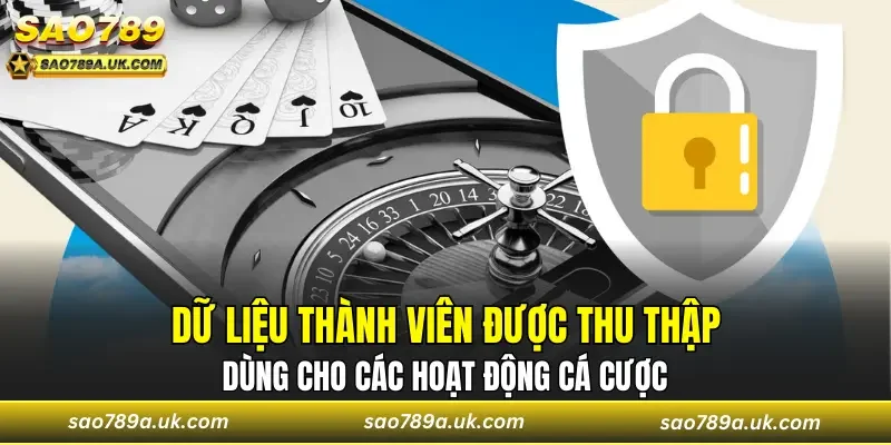 Dữ liệu thành viên được thu thập dùng cho các hoạt động cá cược