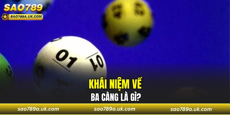 Khái niệm về ba càng là gì?