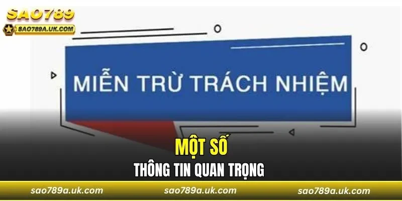 Một số điều quan trọng cần lưu ý