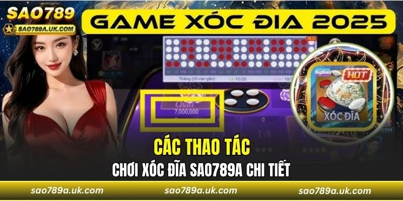 Người chơi cần nắm rõ các thao tác chơi xóc đĩa