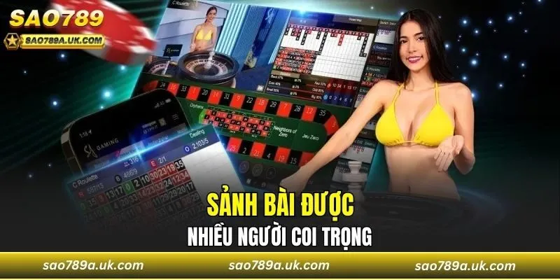 Sảnh bài được nhiều người coi trọng